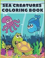 Sea Creatures Coloring Book