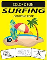 Surfing Coloring Book