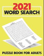 2021 Word Search Puzzle Book For Adults