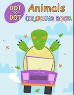 Dot to Dot Animals Coloring Book