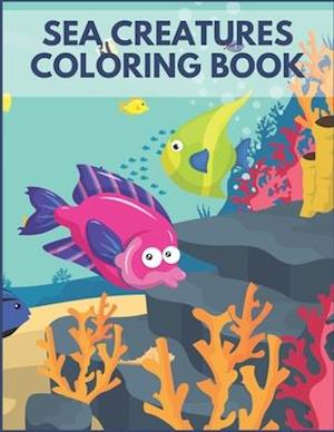 Sea Creatures Coloring Book