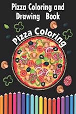 Pizza Coloring and Drawing Book, Pizza Coloring
