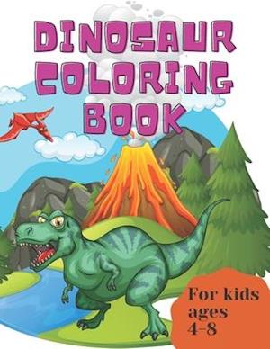 Dinosaur Coloring Book for Kids Ages 4-8