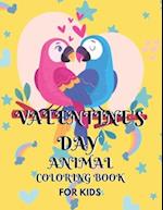 Valentine's Day Animal Coloring Book for Kids