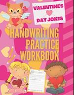 Valentine's Day Jokes Handwriting Practice Workbook