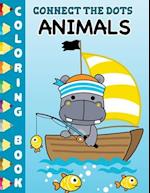 Connect the Dots Animals Coloring Book