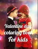 Valentine day coloring book for kids