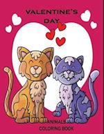 valentine's day coloring book animals: kids valentines day book for toddlers day gifts coloring book animal 