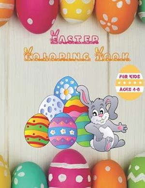 Easter Coloring Book for Kids Ages 4-8