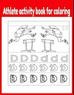 Athlete activity book for coloring