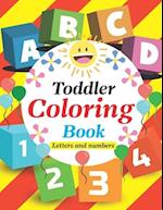 Toddler Coloring Book Letters and Numbers
