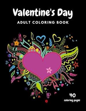 Valentine's Day Adult Coloring Book