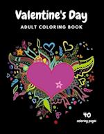 Valentine's Day Adult Coloring Book