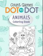 Dot To Dot Count Games Animals Coloring Book