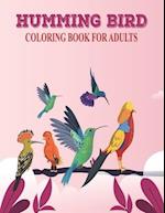 Humming bird coloring book for adults.