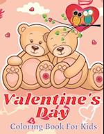 Valentine's day coloring book for kids