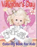 Valentine's day coloring book for kids