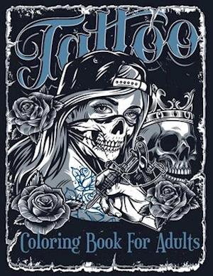 Tattoo Coloring Book For Adults