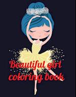 Beautiful girl coloring book