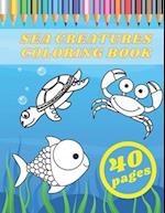 Sea Creatures Coloring Book