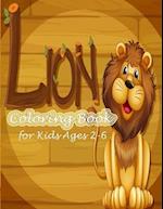 Lion Coloring Book for Kids Ages 2-6