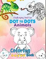 Challenging And Fun Dot to Dot Animals Coloring Book