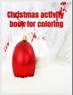 Christmas activity book for coloring