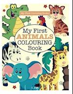 my first animals colouring book