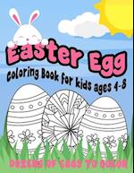 Easter Egg Coloring Book for Kids Ages 4-8 Dozens of Eggs to Color