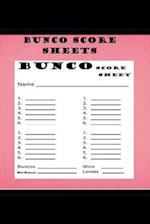 Bunco Score Sheets