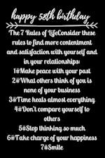 happy58th birthday The 7 Rules of Life