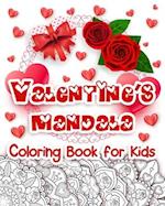 Valentine's Mandala Coloring Book for Kids