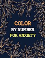 Color by Number for Anxiety