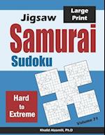 Jigsaw Samurai Sudoku: 500 Hard to Extreme Jigsaw Sudoku Puzzles Overlapping into 100 Samurai Style 