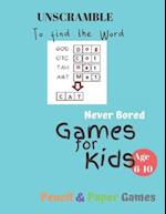 UnScramble To Find the word Games for Kids