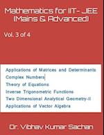 Mathematics for IIT- JEE (Mains & Advanced): Vol. 3 of 4 