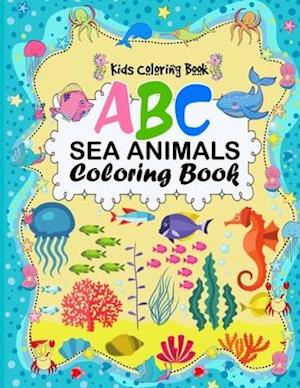 A B C Sea Animals Coloring Book