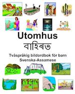 Svenska-Assamese Utomhus Tvåspråkig bildordbok för barn