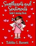 Sweethearts and Sentiments Adult Coloring Book