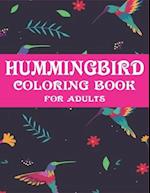Hummingbird Coloring Book for Adults