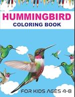 Hummingbird Coloring Book for Kids Ages 4-8