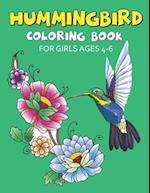 Hummingbird Coloring Book for Girls Ages 4-6
