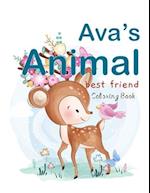 Ava's Animal Best Friend Coloring Book