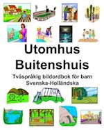 Svenska-Holländska Utomhus/Buitenshuis Tvåspråkig bildordbok för barn