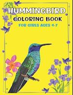 Hummingbird Coloring Book for Girls Ages 4-7