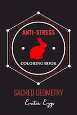 Anti-Stress Coloring Book Sacred Geometry Easter Eggs