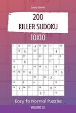 Killer Sudoku - 200 Easy to Normal Puzzles 10x10 vol.33