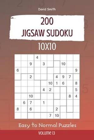 Jigsaw Sudoku - 200 Easy to Normal Puzzles 10x10 vol.13