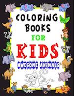 Kids Coloring Books Awesome Animals