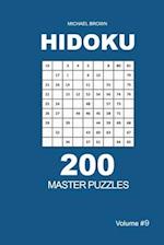 Hidoku - 200 Master Puzzles 9x9 (Volume 9)